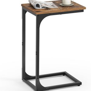 C shaped side table for sofa